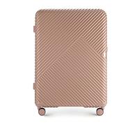 WITTCHEN Valigia da viaggio Valigia grande in policarbonato resistente 4 ruote doppie girevoli Chiusura a combinazione TSA Manico telescopico GL Style rosa cipria