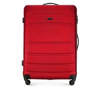 WITTCHEN Valigia grande trolley da viaggio check-in guscio rigido ABS con 4 ruote piroettanti chiusura a combinazione maniglia telescopica Globe Line Rosso Ryanair/ITA Airways