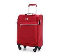 WITTCHEN Valigia Media Trolley Valigia Rigida in poliestere Valigia Bagaglio Maniglia telescopica Quattro rotelle girevoli Chiusura a combinazione TSA MIRA Line rosso