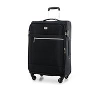 WITTCHEN Valigia Media Trolley Valigia Rigida in poliestere Valigia Bagaglio Maniglia telescopica Quattro rotelle girevoli Chiusura a combinazione TSA MIRA Line nero