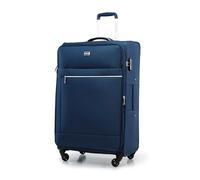 WITTCHEN Valigia Media Trolley Valigia Rigida in poliestere Valigia Bagaglio Maniglia telescopica Quattro rotelle girevoli Chiusura a combinazione TSA MIRA Line blu navy
