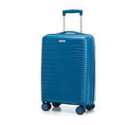 WITTCHEN Valigia Media Trolley Valigia Rigida in polipropilene Valigia Bagaglio Maniglia telescopica Quattro rotelle girevoli Chiusura a combinazione TSA Fuerta Line Blu