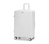 WITTCHEN Valigia Media Trolley Valigia Rigida in polipropilene Valigia Bagaglio Maniglia telescopica Quattro rotelle girevoli Chiusura a combinazione TSA Bianco Fuerta Line rotto