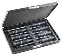 WITTE 89324 - Juego destornilladores WITTRON estuche plástico antichoque - 7 piezas