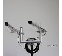 Wittenberg LAT 54 Duo - Set di 2 antenne per rete wireless LTE-City, colore: Grigio