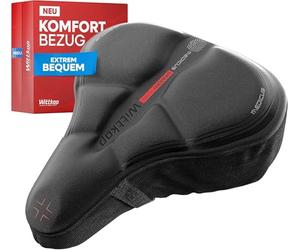 WITTKOP Cuscino per sella da bici in memory foam confortevole I Coprisella da bici per uomo e donna con design ergonomico a 3 zone