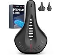 Wittkop Sella per bicicletta da uomo e donna, comoda sella in gel con morbida imbottitura in schiuma a bolle, sedile ergonomico per bicicletta elettrica, città, trekking, MTB, impermeabile, con