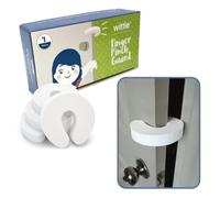 Wittle Salvadito - 4pz. Sicurezza Porte Resa Semplice con Fermaporta Morbido ma Duraturo. Impedisce Infortuni alle Dita Causati da Porta che Sbatte!