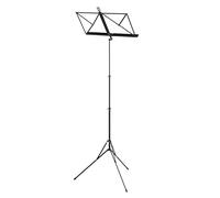 Wittner leggio 961d - nero, altezza regolabile 48-114 cm, compatto e pieghevole, Made in Germany