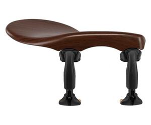 Wittner Mentoniera Zuerich, mentoniera laterale violino 1/2, plastica high-tech, altezza regolabile, inclinazione selezionabile, senza cacciavite, color palissandro, 258231P, Made in Germany