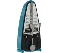 Wittner Metronomo Taktell Piccolo Serie 830 - Custodia in plastica - Senza campana - Turchese - Meccanico a carica - Non sono necessarie batterie - Made in Germany