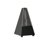 Wittner Metronomo Taktell forma piramidale Sistema Maelzel Serie 800K - Custodia in plastica - Senza campana - Con coperchio in plexiglass - Nero - Non richiede batterie - Made in Germany