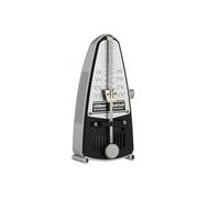 Wittner Metronomo Taktell Piccolo Serie 830 - Custodia in plastica - Senza campana - Color argento - Meccanico a carica - Non sono necessarie batterie - Made in Germany