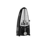 Wittner Metronomo Taktell Piccolo Serie 830 - Custodia in plastica - Senza campana - Nero - Meccanico a carica - Non sono necessarie batterie - Made in Germany