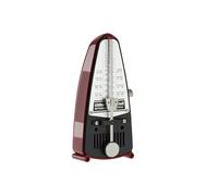Wittner Metronomo Taktell Piccolo Serie 830 - Custodia in plastica - Senza campana - Rosso rubino - Meccanico a carica - Non sono necessarie batterie - Made in Germany