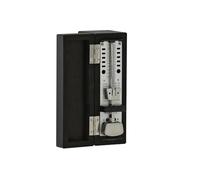 Wittner Metronomo Taktell Super-Mini Serie 880.2 - Custodia in legno massello - Senza campana - Nero opaco - Meccanico a carica - Non sono necessarie batterie - Made in Germany