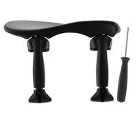 Wittner Poggiaguancia Augsburg, Poggiaguancia centrale (centrato) Violino 4/4, plastica high-tech, altezza e inclinazione regolabili, facile da regolare, con cacciavite, nero, Made in Germany, 256111