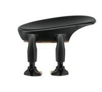 Wittner poggiaspalla laterale per violino 1/2-1/4, plastica High-Tech, anatomicamente modellato, testato per allergie, senza cacciavite, nero, Made in Germany, 250231