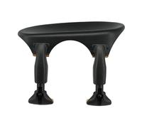 Wittner mentoniera, mentoniera centrale violino 1/2-1/4, plastica high-tech, forma anatomica, testata per allergie, senza cacciavite, nero, 253231, Made in Germany