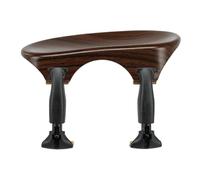 Wittner poggiaspalla, poggiaspalla centrale (centrato) violino 3/4, plastica high-tech, anatomicamente modellato, testato per allergie, con cacciavite, colore palissandro, Made in Germany, 253121P