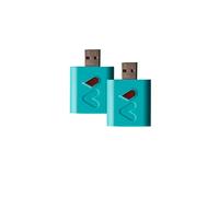 Witty Salva Batteria Cellulare - Raddoppia la Vita della Batteria del Tuo Smartphone - Accessorio Caricatore Battery Saver per Iphone, Android, Samsung, Huawei, iPad (Turchese - 2 Pezzi)