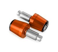 WITTYL Moto 7/8'' 22mm Motocicletta Manopole Manubrio Antiscivolo estremità Manubrio Manopola Antiscivolo estremità per Yamaha RD400 RD-400 1976 1977 1978 RD 400 estremità della Maniglia(Orange)