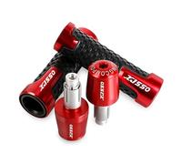 WITTYL Moto 7/8'' 22mm Motocicletta Manopole Manubrio Antiscivolo estremità Manubrio Manopola Antiscivolo estremità per Yamaha XJ550 XJ 550 1981 1982 1983 XJ550 R estremità della Maniglia(Red)