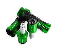 WITTYL Moto 7/8'' Anti-Slip Grip Hand Motorcycle Handlebar Handle Bar Grips End Plug per Ducati S4RS 2006 2007 2008 2009 2010 2011 2012 2013 estremità della Maniglia(Green)