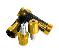 WITTYL Moto 7/8'' Anti-Slip Grip Hand Motorcycle Handlebar Handle Bar Grips End Plugs cap End Plug per Yamaha Tracer7 Tracer 7 2021 2022 estremità della Maniglia(Gold)