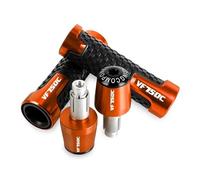 WITTYL Moto 7/8'' Anti-Slip Grip Hand Motorcycle Handlebar Handle Bar Grips End Plugs per VF750C 1998 1999 2000 2001 2002 2003 2004 estremità della Maniglia(Orange)