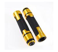 WITTYL Presa per BMW K1200R K 1200R K1200S K 1200S Moto 7/8 "22mm Manopole Manubrio in Gomma Alluminio CNC estremità Tappi Maniglia Ha Copertura del Manubrio(Gold)