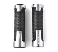 WITTYL Presa per Tricity 125 Tricity 155 Tricity 300 Impugnatura per Manubrio Moto in Alluminio CNC Manubrio Antiscivolo Manopole per Moto Copertura del Manubrio(Silver)