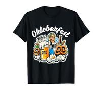 witzig Motiv Oktoberfest 2024 Ersatztracht Wiesn Tracht T-Shirt Maglietta