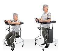 WIUPJGBD Deambulatori Standard e articolati, deambulatore Pieghevole Regolabile con bracciolo di Facile Accesso, Telaio ausiliario riabilitativo per Anziani