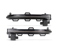 Wivplex 2 pezzi ambra dinamica indicatore specchietto retrovisore laterale luce lampeggiante, for, X3 X4 X5 X6 F25 LCI F26 F15 F16 2014-2018 Spia luminosa per auto(Dynamic Smoked Case)