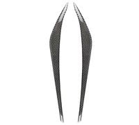 Wivplex 2 pezzi di rivestimento for sopracciglio del faro anteriore in fibra carbonio ABS/nero, for, 2016 2017 2018 Adesivo per fari(Carbon Fiber Look)