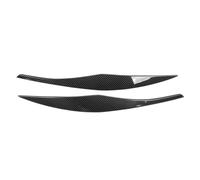 Wivplex 2 pezzi di rivestimento for sopracciglio del faro anteriore, ricambio for finiture esterne dell'auto, for serie 3 E90 E91, for berlina, touring 2005-2012 Adesivo per fari(Carbon)