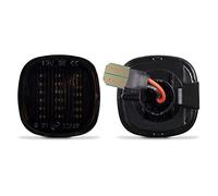 Wivplex 2 pezzi Dinamica Ambra Indicatore laterale Indicatori di direzione sequenziale Lampeggiatore Lampade parafango, for, A3 8L A4 8D S4 B5 Spia luminosa per auto(No Dynamic Smoked)