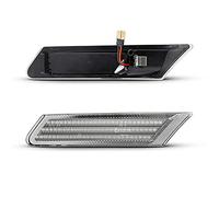 Wivplex 2 pezzi frecce dinamiche ambra indicatore di direzione, for Porsche, 997 911, for Carrera, Targa Turbo Cayman Boxster 987 Spia luminosa per auto(Dynamic Clear Case)