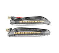 Wivplex 2 pezzi indicatori di direzione dinamici luce posizione laterale lampeggiante sequenziale, for, E90 E91 E92 E93 E60 E87 E82 X3 X1 Spia luminosa per auto(White shell)