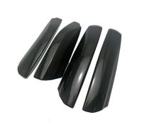 Wivplex 4 Pezzi, for Toyota, for Highlander XU40 2008 2009 2010 2011 2012 2013 Argento e Nero Portapacchi Bar Rail End Sostituzione della Copertura Shell Portapacchi per Auto