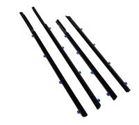 Wivplex 4 pezzi Guarnizione for finestra, modanatura, cintura Eal 72450-tr0-a01 72410-tr0-a01 72950-tr0-a01 72910-tr0-a01 Striscia di tenuta per finestrini laterali dell'auto