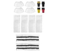 Wivplex 4 pezzi Panni for pavimenti in microfibra abrasivi Coperture Bocchetta manuale Spazzole rotonde Pulitori a vapore SC 2/SC 3/SC 4/SC 5 Accessori per pulitori a vapore