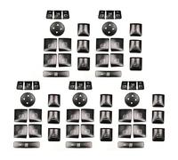 Wivplex 60PCS Auto Porta Bracciolo Finestra Interruttore Pulsante Trim Copertura Adesivo, for Mercedes-Benz, GLK ML GL ABCEG Classe W204 X166 Pannello di Rivestimento dell'interruttore della Finestra