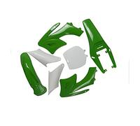 Wivplex 7 pezzi ABS Carenatura Kit corpo 2 tempi 47cc 49cc, for Apollo, Orion, for MINI, Dirt Bike Parafango per moto(Green)