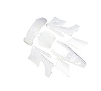 Wivplex 7 pezzi ABS Carenatura Kit corpo 2 tempi 47cc 49cc, for Apollo, Orion, for MINI, Dirt Bike Parafango per moto(White)