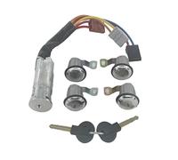 Wivplex 9170G3 252522 CILINDRO SERRATURA PORTA SINISTRA DESTRA CON 2 CHIAVI, for Citroen, BERLINGO XSARA PICASSO, for Peugeot, for Partner Interruttore di accensione dell'auto(BLACK 5PCS SET)