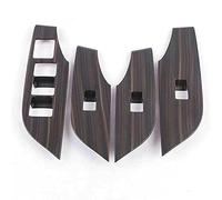 Wivplex Accessori interni Finestra Pannello in vetro Bracciolo Interruttore Pulsante Copertura Adesivo Trim Carbon Look, for Toyota, for RAV4, Xa50 2019 2020 Rivestimento interruttore finestra(Color)
