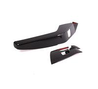 Wivplex Adesivo for pannello bracciolo porta copertura interruttore pulsante di sollevamento finestrino in fibra di carbonio for auto, for Corvette C7 2014-2019 LHD Rivestimento interruttore finestra