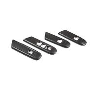 Wivplex Auto Finestra Ascensore Pannello Interruttore di Copertura Trim, for Mercedes-Benz, Classe C W206 C200 C300 2022 Accessori ABS In Fibra di Carbonio Rivestimento interruttore finestra